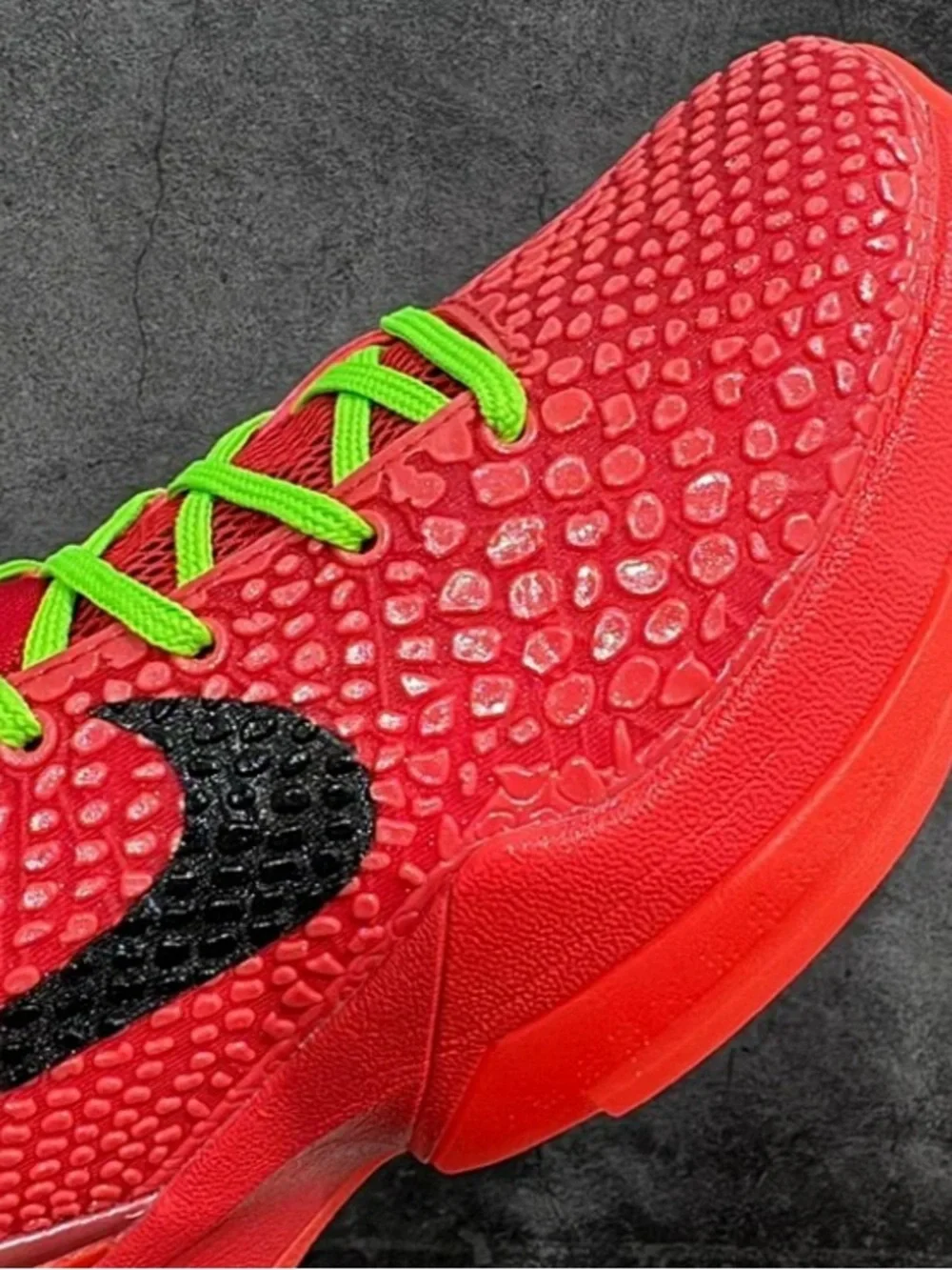 New Nike Kobe 6 Reverse Grinch Red Green Sneakers